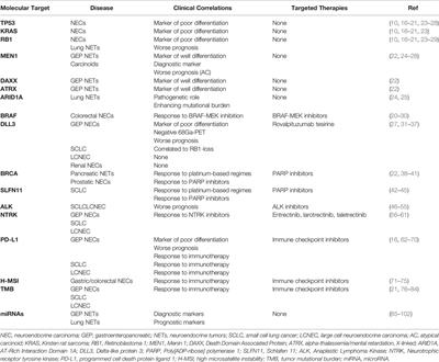 Biomarker Landscape in Neuroendocrine Tumors With High-Grade Features: Current Knowledge and Future Perspective